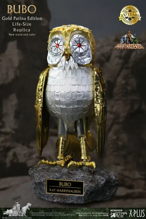 Star Ace Toys Clash of the Titans - Bubo - Statua Gold Patina Edition Deluxe Ver.