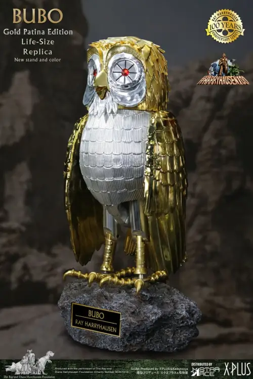 Star Ace Toys Clash of the Titans - Bubo - Statua Gold Patina Edition Deluxe Ver.