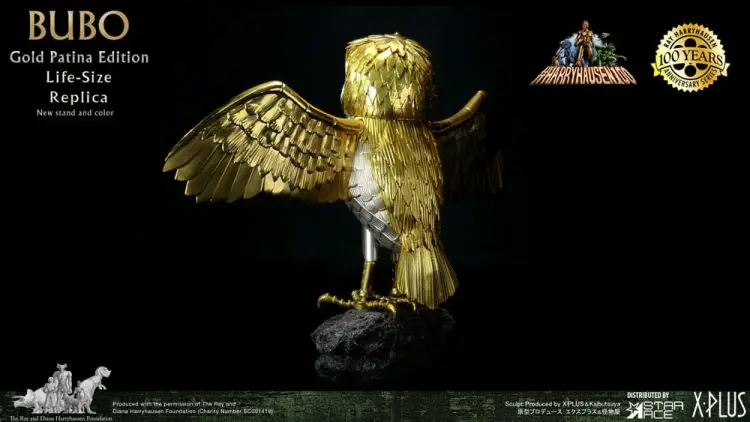Star Ace Toys Clash of the Titans - Bubo - Statua Gold Patina Edition Deluxe Ver.