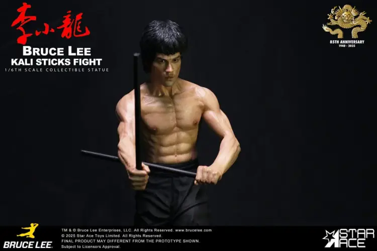 Star Ace Toys Enter the Dragon - Bruce Lee - Kali Sticks Fight Deluxe Basement Version
