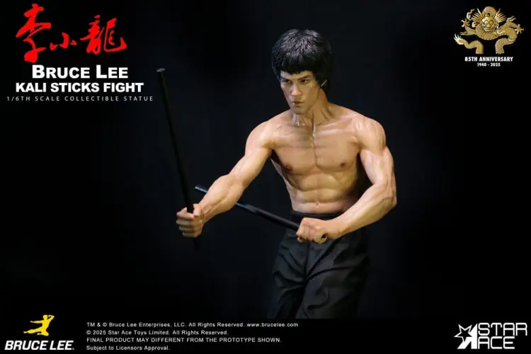Star Ace Toys Enter the Dragon - Bruce Lee - Kali Sticks Fight Deluxe Basement Version