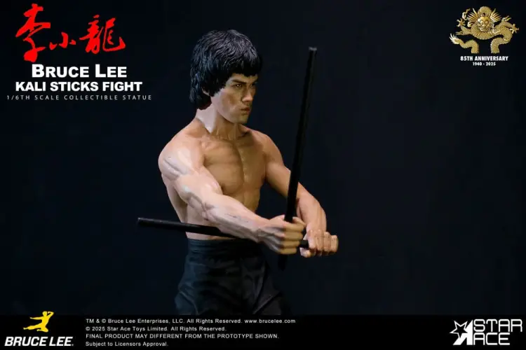 Star Ace Toys Enter the Dragon - Bruce Lee - Kali Sticks Fight Deluxe Basement Version