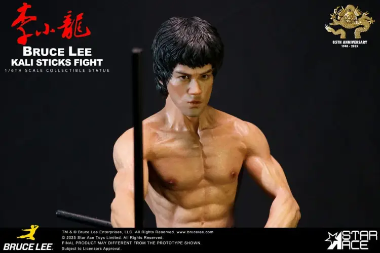 Star Ace Toys Enter the Dragon - Bruce Lee - Kali Sticks Fight Normal Basement Version Statua 1/6