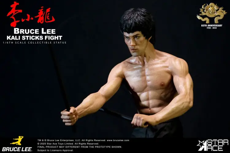 Star Ace Toys Enter the Dragon - Bruce Lee - Kali Sticks Fight Normal Basement Version Statua 1/6