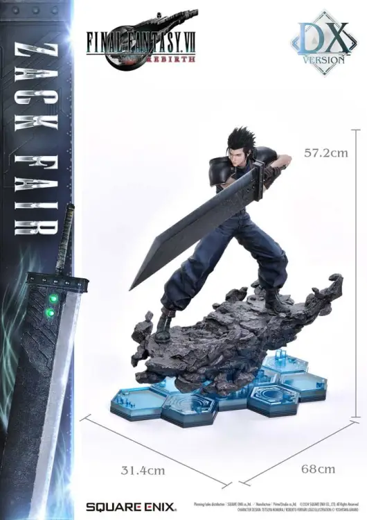 Square-Enix Final Fantasy VII Rebirth - Zack Fair - Zack Fair Deluxe Version 1/4 Statua