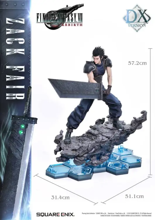 Square-Enix Final Fantasy VII Rebirth - Zack Fair - Zack Fair Deluxe Version 1/4 Statua