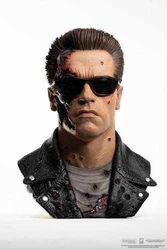Pure Arts Terminator 2 - T-800 Model 101 - Battle Damaged 1/1 Scale Art Mask Replica