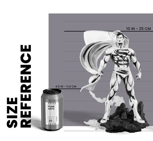 Pure Arts DC - Superman - Man of Steel PX SDCC 2024 Black & White Version