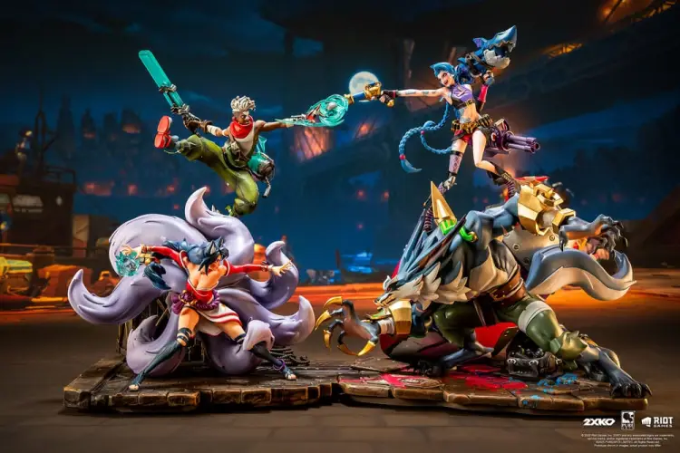 Pure Arts League of Legends - Jinx & Warwick - 2XKO Diorama #1/10