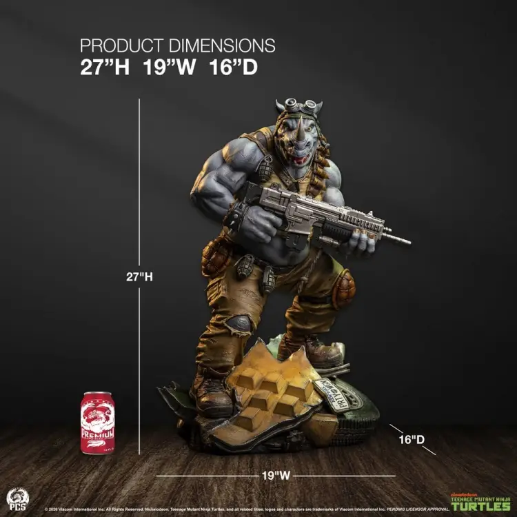 Premium Collectibles Studio Teenage Mutant Ninja Turtles Legends - Rocksteady - Statue 1/3 Scale