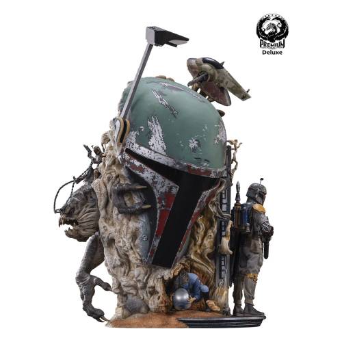 Premium Collectibles Studio Star Wars The Empire Strikes Back - Boba Fett - Popiersie Fine Art Deluxe Edition 50 cm