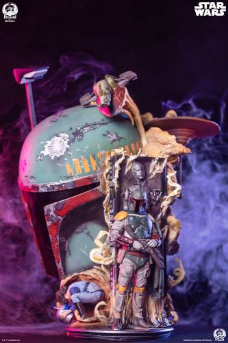Premium Collectibles Studio Star Wars The Empire Strikes Back - Boba Fett - Popiersie Fine Art Deluxe Edition 50 cm