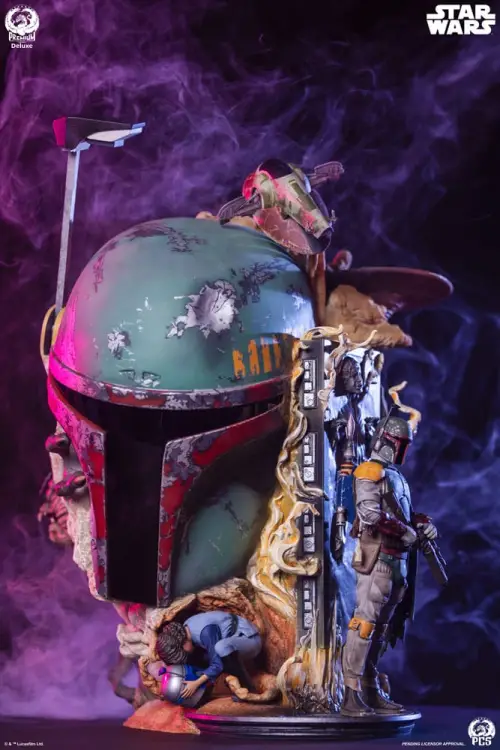 Premium Collectibles Studio Star Wars The Empire Strikes Back - Boba Fett - Popiersie Fine Art Deluxe Edition 50 cm