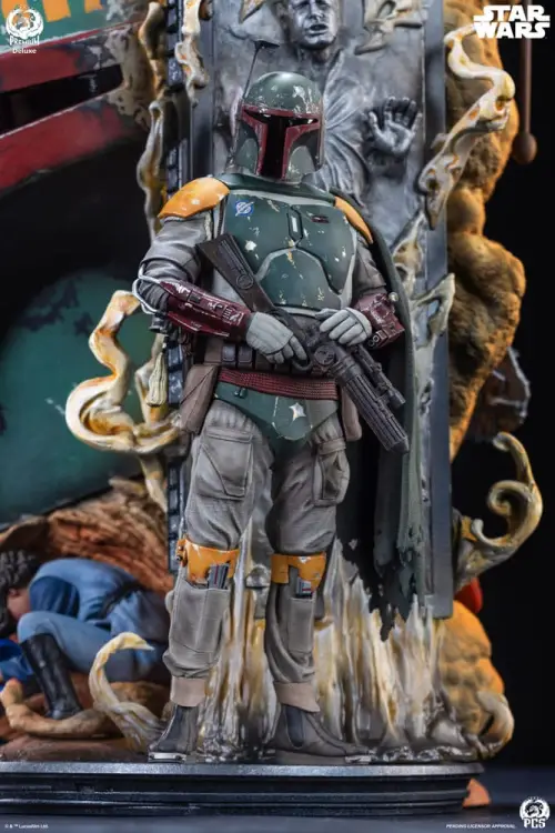 Premium Collectibles Studio Star Wars The Empire Strikes Back - Boba Fett - Popiersie Fine Art Deluxe Edition 50 cm