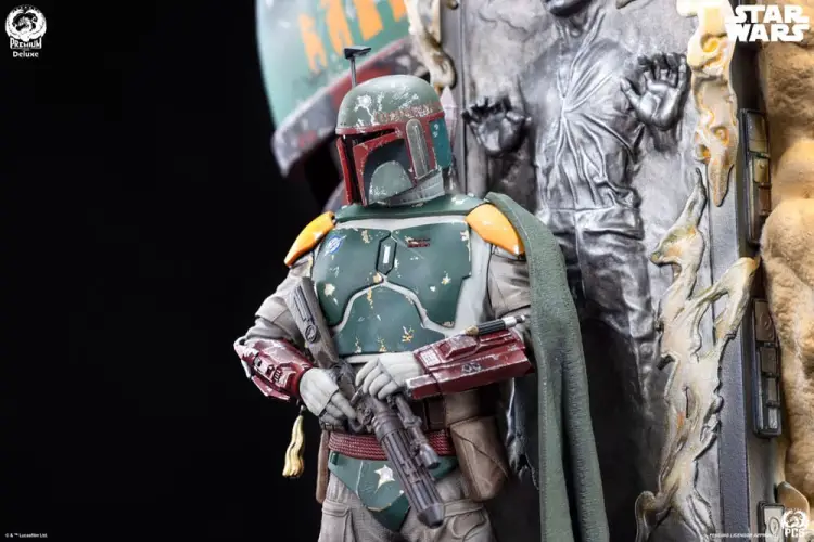 Premium Collectibles Studio Star Wars The Empire Strikes Back - Boba Fett - Popiersie Fine Art Deluxe Edition 50 cm