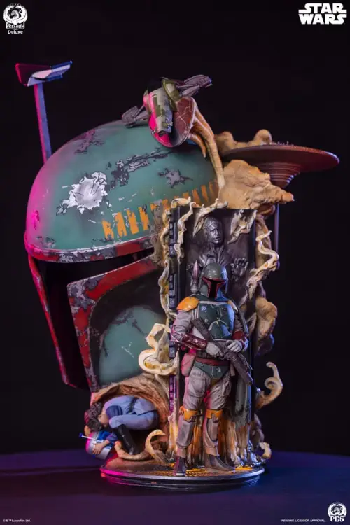 Premium Collectibles Studio Star Wars The Empire Strikes Back - Boba Fett - Popiersie Fine Art Deluxe Edition 50 cm