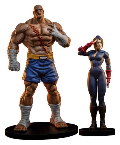 Premium Collectibles Studio Street Fighter - Sagat & Juli - Street Jam Statue Set 1/10 #24cm