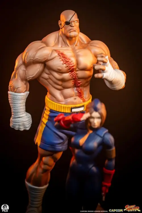 Premium Collectibles Studio Street Fighter - Sagat & Juli - Street Jam Statue Set 1/10 #24cm