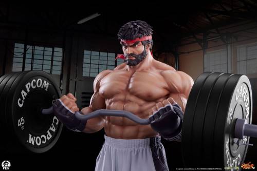 Premium Collectibles Studio Street Fighter Premier Series - Evil Ryu - Powerlifting Edition 1/4