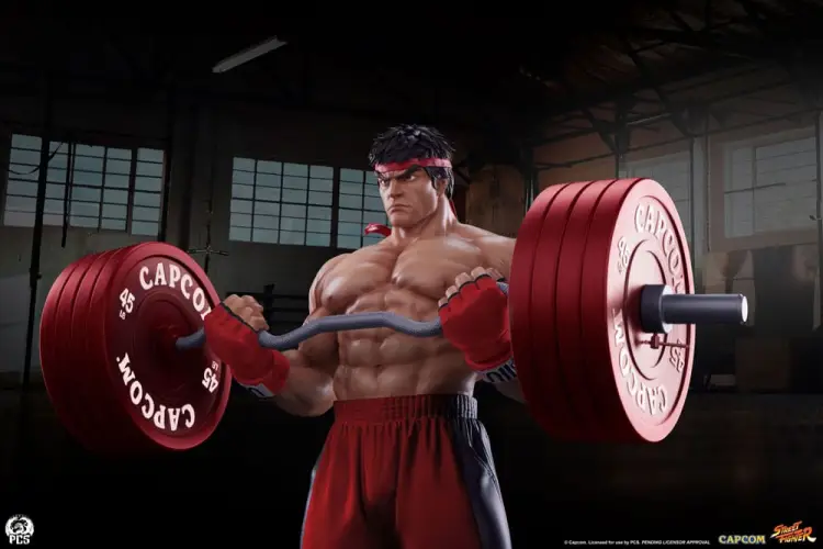 Premium Collectibles Studio Street Fighter Premier Series - Ryu - Powerlifting 1/4 Scale