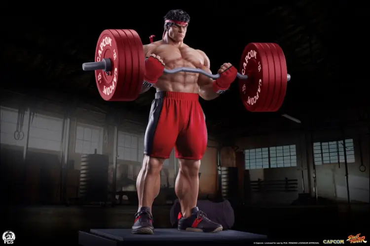 Premium Collectibles Studio Street Fighter Premier Series - Ryu - Powerlifting 1/4 Scale