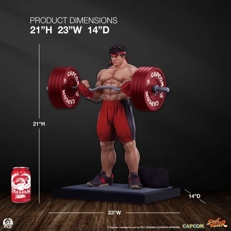 Premium Collectibles Studio Street Fighter Premier Series - Ryu - Powerlifting 1/4 Scale