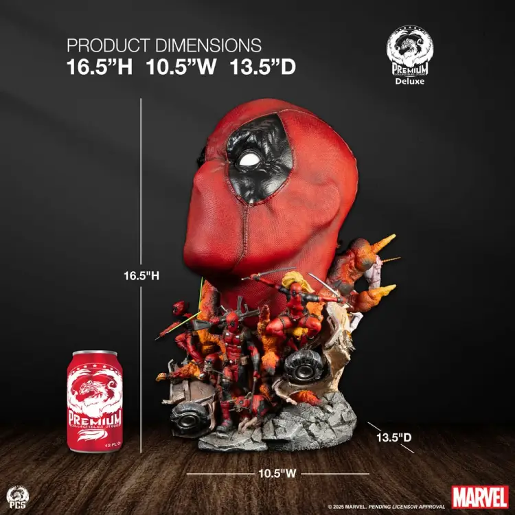 Premium Collectibles Studio Marvel - Deadpool - Fine Art Bust Deluxe Edition 42 cm