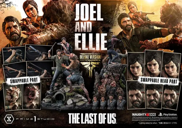 Prime 1 Studio The Last of Us Part I - Joel & Ellie - Ultimate Premium Masterline Deluxe Bonus Version (73 cm)