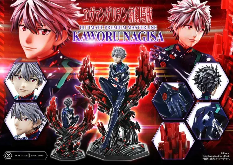 Prime 1 Studio Neon Genesis Evangelion Ultimate Premium Masterline - Kaworu Nagisa Bonus Ver. 47 cm