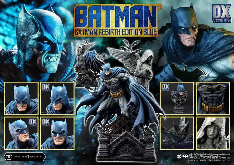 Prime 1 Studio Batman Ultimate Premium Masterline Series - Batman - Rebirth Edition Blue Deluxe Bonus Version 71 cm