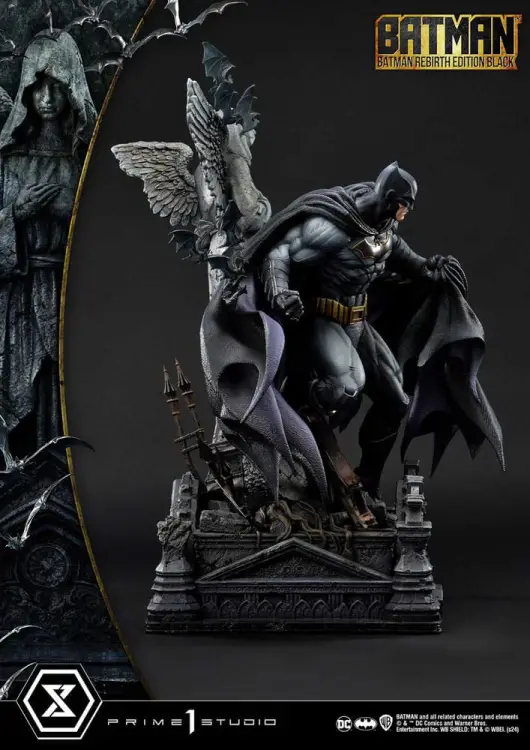 Prime 1 Studio DC Comics - Batman - Ultimate Premium Masterline Batman Rebirth Edition Black Deluxe Bonus Version 71 cm