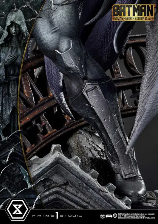 Prime 1 Studio DC Comics - Batman - Ultimate Premium Masterline Batman Rebirth Edition Black Deluxe Bonus Version 71 cm