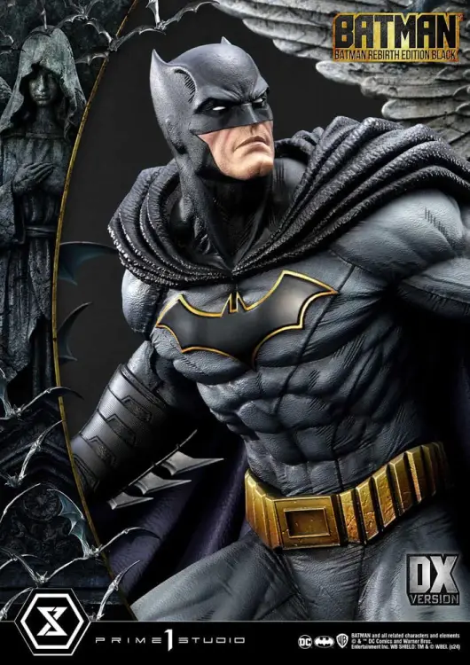 Prime 1 Studio DC Comics - Batman - Ultimate Premium Masterline Batman Rebirth Edition Black Deluxe Bonus Version 71 cm
