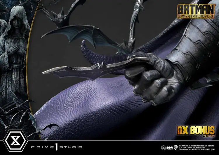 Prime 1 Studio DC Comics - Batman - Ultimate Premium Masterline Batman Rebirth Edition Black Deluxe Bonus Version 71 cm