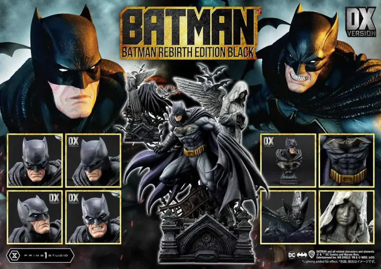 Prime 1 Studio DC Comics - Batman - Ultimate Premium Masterline Batman Rebirth Edition Black Deluxe Version 1/4 71 cm