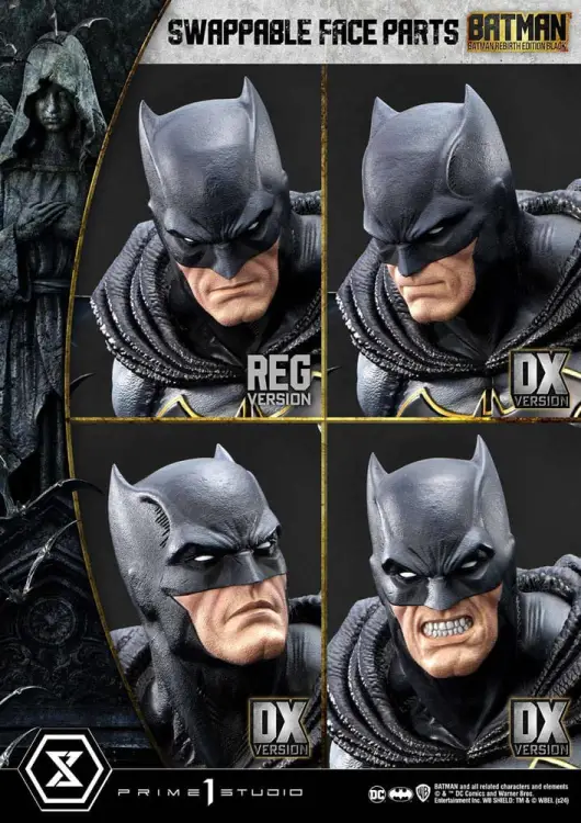 Prime 1 Studio DC Comics - Batman - Ultimate Premium Masterline Batman Rebirth Edition Black Deluxe Version 1/4 71 cm