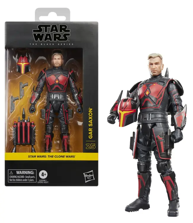 Hasbro Star Wars The Clone Wars - Gar Saxon - Figurka Black Series 15cm