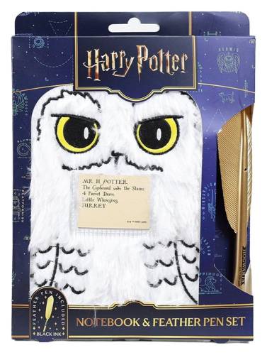 Thumbs Up Harry Potter - Hedwig - Plush Notebook Set with Pen Magical Locations