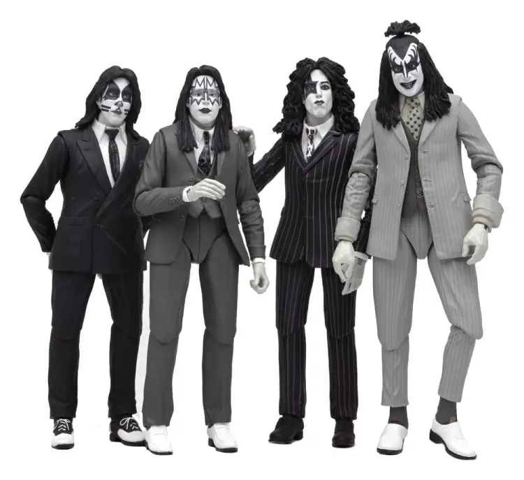 NECA KISS - Dressed to Kill Album Cover - Figurki Akcji 4-pak 18 cm