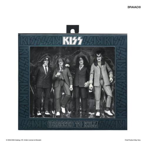 NECA KISS - Dressed to Kill Album Cover - Figurki Akcji 4-pak 18 cm