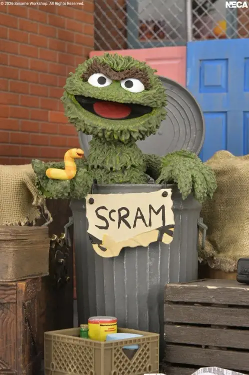 NECA Sesame Street - Oscar the Grouch - Ultimate Action Figure #18cm