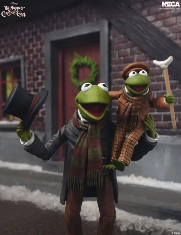 NECA - The Muppet Christmas Carol - Kermit as Bob Cratchit & Robin as Tiny Tim - Ultimate Figurki Akcji 2-pack 18 cm