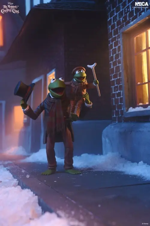 NECA - The Muppet Christmas Carol - Kermit as Bob Cratchit & Robin as Tiny Tim - Ultimate Figurki Akcji 2-pack 18 cm