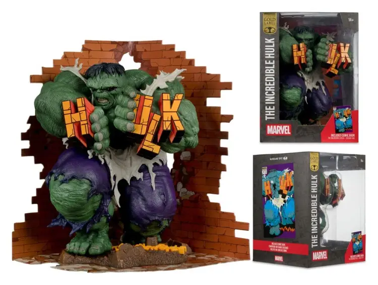 McFarlane Toys Marvel - Hulk - The Incredible Hulk #345 Gold Label 1/6