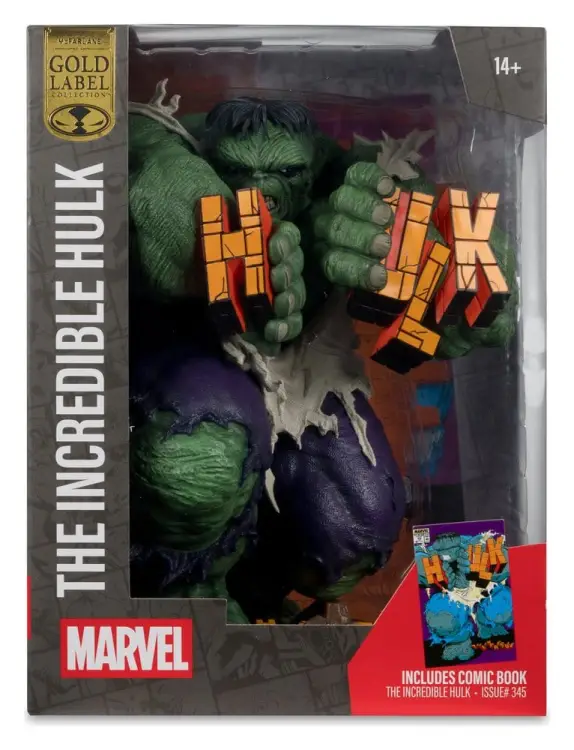 McFarlane Toys Marvel - Hulk - The Incredible Hulk #345 Gold Label 1/6
