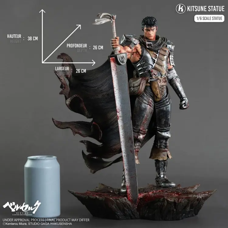 Kitsune Berserk - Guts - Figurka Posąg 1/6 38 cm