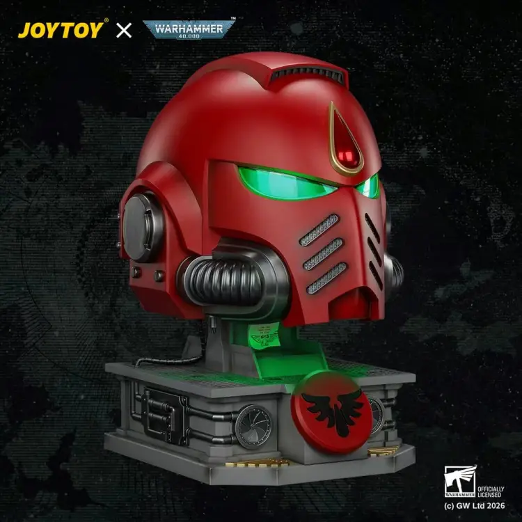 Joy Toy Warhammer 40K - Blood Angels - MkX Helm Replica with Display Stand (44 cm)