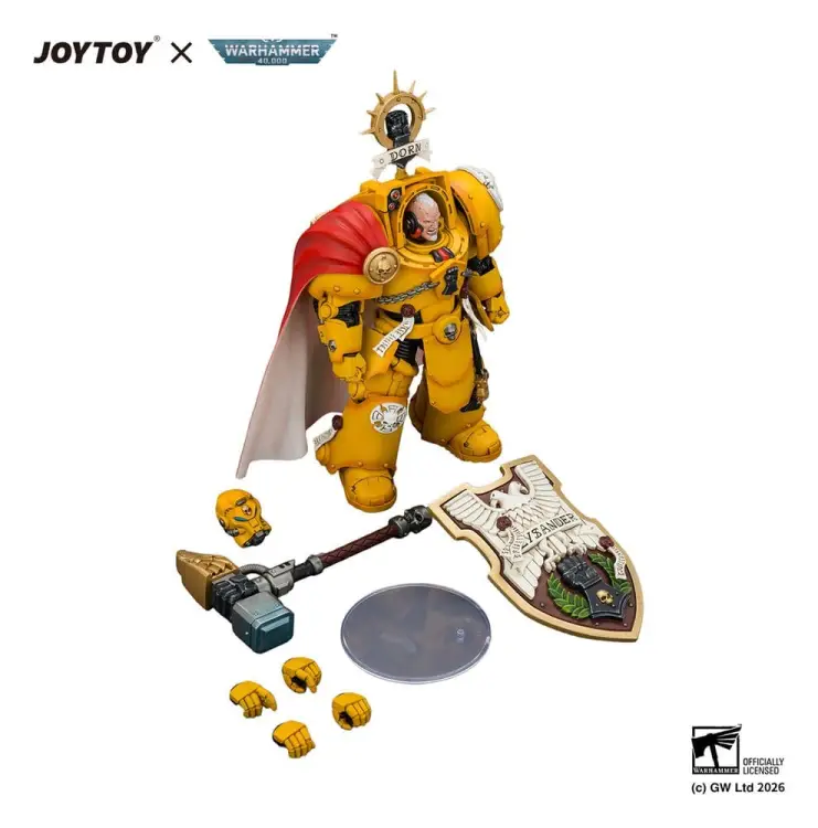 Joy Toy Warhammer 40K - Darnath Lysander - Imperial Fists Action Figure 14 cm