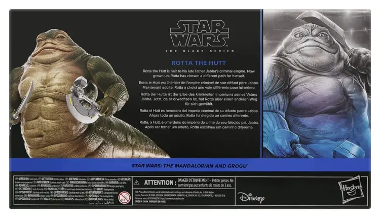 Hasbro Star Wars: The Mandalorian and Grogu Black Series - Rotta the Hutt Figurka #1
