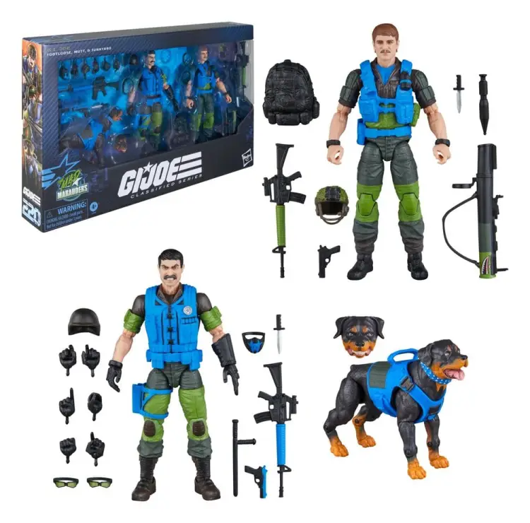 Hasbro G.I. Joe Classified Series - Mad Marauders: Footloose, Mutt & Junkyard #220